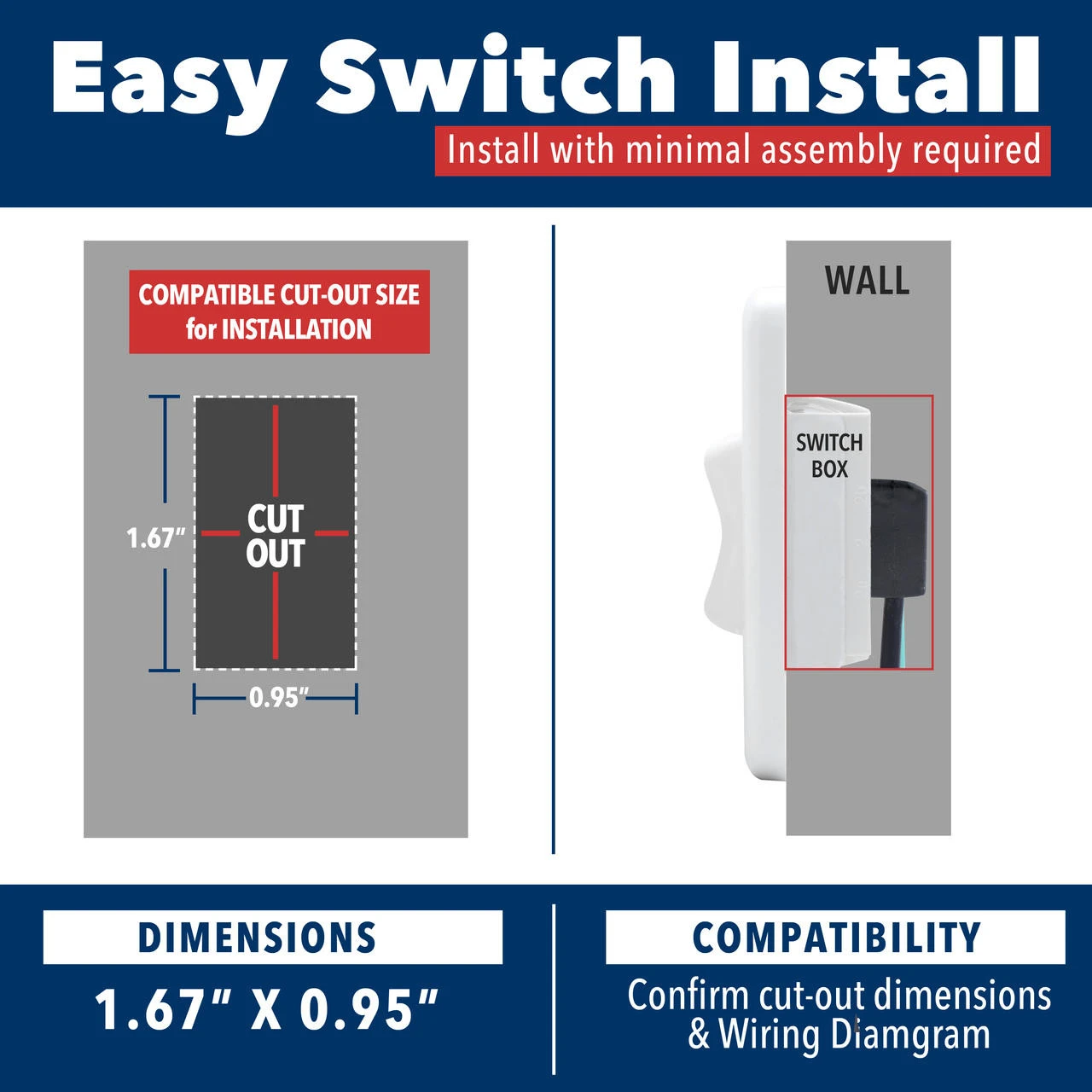 RV Slide Out Switch White 20 Amp Continuous 40 Amp Peak 4 Wire 12 RV Slide Out Switch White 20 Amp Continuous 40 Amp Peak 4 Wire - Image 12
