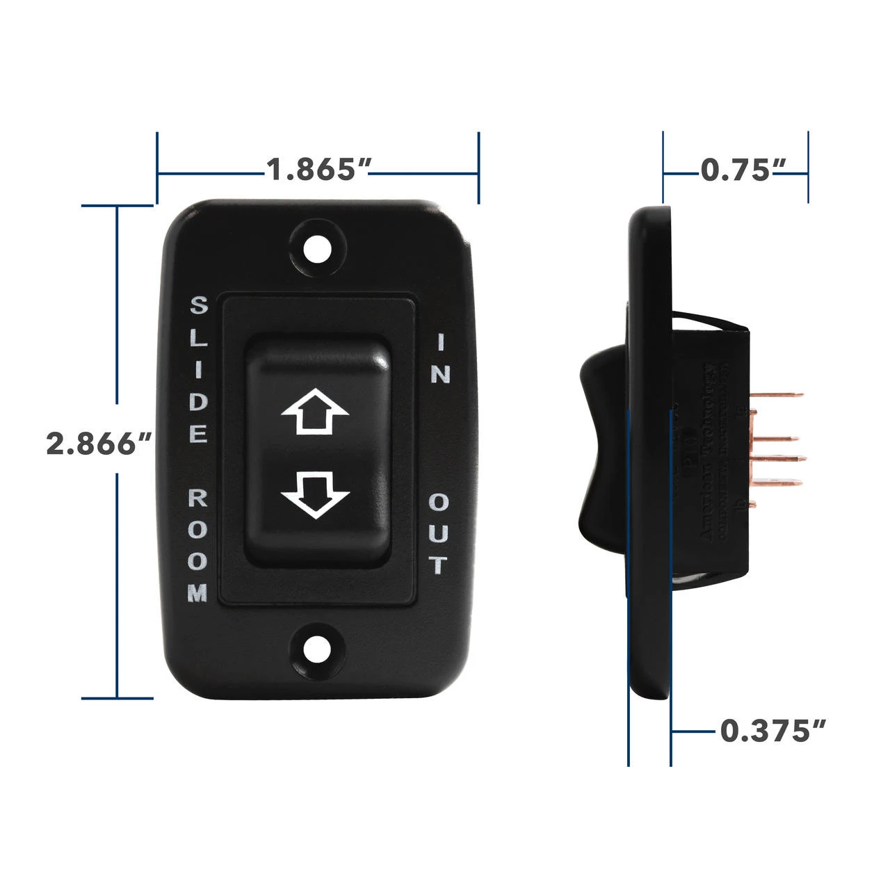 RV Slide Out Switch White 20 Amp Continuous 40 Amp Peak 4 Wire 4 RV Slide Out Switch White 20 Amp Continuous 40 Amp Peak 4 Wire - Image 4