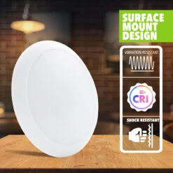 LED RV Boat Surface Ceiling Light 7" Slim LED Panel 12V 750LM -Auto Parts Shop led rv boat surface ceiling light 7 slim led panel 12v 750lm 66808.1642097390