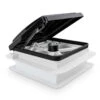 11" X 11" RV Roof Vent Fan Black Lid