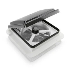 11" X 11" RV Roof Vent Fan Black Lid -Auto Parts Shop leisure coachworks 11 x 11 rv roof vent fan black lid 10717.1671214916