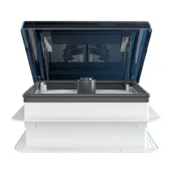 14" X 14" RV Roof Vent 2-Way 5 Speed Fan With Powered Riser Rain Sensor Remote And Smoked Lid -Auto Parts Shop leisure coachworks 14 x 14 rv roof vent 2 way 5 speed fan with powered riser rain sensor remote and smoked lid 45607.1673315586