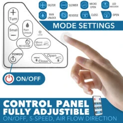 14" X 14" RV Roof Vent 2-Way 5 Speed Fan With Powered Riser Rain Sensor Remote And Smoked Lid -Auto Parts Shop leisure coachworks 14 x 14 rv roof vent 2 way 5 speed fan with powered riser rain sensor remote and smoked lid 91935.1673315578