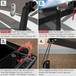 RV Awning Side Sun Shade 9'X7' Black Mesh Screen UV Blocker -Auto Parts Shop leisure coachworks rv awning side sun shade 9x7 black mesh screen uv blocker 30538.1654024983