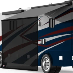 RV Awning Sun Shade Black Mesh Screen UV, Wind Blocker -Auto Parts Shop leisure coachworks rv awning sun shade black mesh screen uv wind blocker 53098.1653682714