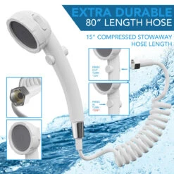 Leisure Coachworks RV Outdoor Shower Box Kit Exterior Faucet Cowboy Shower For Camper, Van, Travel Trailer, Motorhome & Boat 17 Leisure Coachworks RV Outdoor Shower Box Kit Exterior Faucet Cowboy Shower For Camper, Van, Travel Trailer, Motorhome & Boat -Auto Parts Shop leisure coachworks rv outdoor shower exterior white shower box for camper van travel trailer motorhome and boat 66482.1686866972