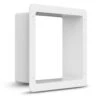 RV Roof Vent 6" Garnish - White