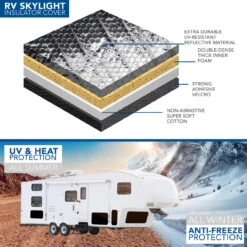 Shower RV Skylight Insulator | Fits 14x22 RV/Camper Skylight -Auto Parts Shop leisure coachworks shower rv skylight insulator or fits 14x22 rvcamper skylight 27159.1644687754