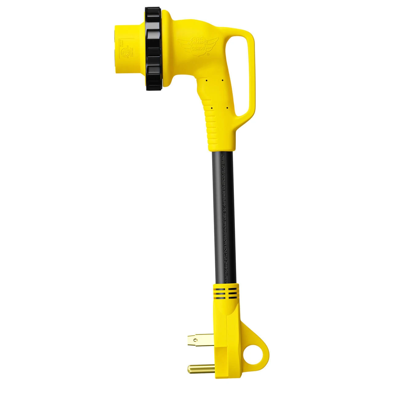 12" 90-Degree Dogbone RV Adapter 30 Amp Male And 30-Amp Female With Twist Lock And LED Indicator (30 Amp Male - 30 Amp Female Twist) 3 12" 90-Degree Dogbone RV Adapter 30 Amp Male And 30-Amp Female With Twist Lock And LED Indicator (30 Amp Male - 30 Amp Female Twist) - Image 3