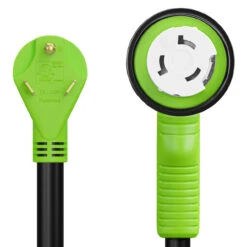 12" 90-Degree Dogbone RV Adapter 30 Amp Male And 50 Amp Female With Twist Lock And LED Power Indicator (30 Amp Male - 50 Amp Female Twist) 19 12" 90-Degree Dogbone RV Adapter 30 Amp Male And 50 Amp Female With Twist Lock And LED Power Indicator (30 Amp Male - 50 Amp Female Twist) -Auto Parts Shop leisure cords 12 90 degree dogbone rv adapter 30 amp male and 50 amp female with twist lock and led power indicator 30 amp male 50 amp female twist 71256.1674094146