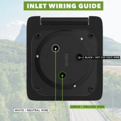 125V 30 AMP Power Plug Twist Lock Inlet With 3 Stainless Steel Pins, Black -Auto Parts Shop leisure cords 125v 30 amp power plug twist lock inlet with 3 stainless steel pins black 03245.1653682741