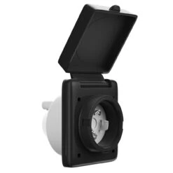 125V 30 AMP Power Plug Twist Lock Inlet With 3 Stainless Steel Pins, Black