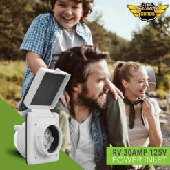 125V 30 AMP Power Plug Twist Lock Inlet With 3 Stainless Steel Pins, White -Auto Parts Shop leisure cords 125v 30 amp power plug twist lock inlet with 3 stainless steel pins white 50802.1653682840