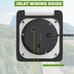 125V 30 AMP Power Plug Twist Lock Inlet With 3 Stainless Steel Pins, White -Auto Parts Shop leisure cords 125v 30 amp power plug twist lock inlet with 3 stainless steel pins white 80295.1653682727