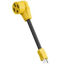 15 Amp Male To 50 Amp Female 12" Dogbone Adapter RV Electrical Converter Cord Cable -Auto Parts Shop leisure cords 15 amp male to 50 amp female 12 dogbone adapter rv electrical converter cord cable 10715.1679370491