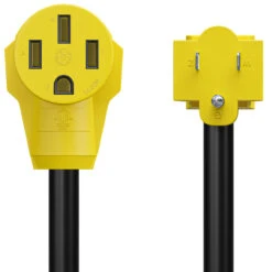 15 Amp Male To 50 Amp Female 12" Dogbone Adapter RV Electrical Converter Cord Cable -Auto Parts Shop leisure cords 15 amp male to 50 amp female 12 dogbone adapter rv electrical converter cord cable 56674.1679370494