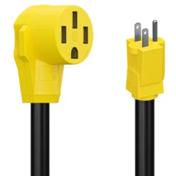 15 Amp Male To 50 Amp Female 12" Dogbone Adapter RV Electrical Converter Cord Cable -Auto Parts Shop leisure cords 15 amp male to 50 amp female 12 dogbone adapter rv electrical converter cord cable 87382.1679370486