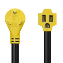 30 Amp Male To 15 Amp Female 12" Dogbone Adapter RV Electrical Converter Cord Cable -Auto Parts Shop leisure cords 30 amp male to 15 amp female 12 dogbone adapter rv electrical converter cord cable 10630.1678765108