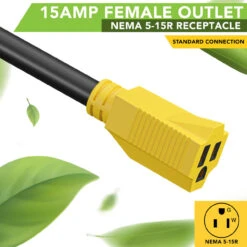 30 Amp Male To 15 Amp Female 12" Dogbone Adapter RV Electrical Converter Cord Cable -Auto Parts Shop leisure cords 30 amp male to 15 amp female 12 dogbone adapter rv electrical converter cord cable 47781.1678765110
