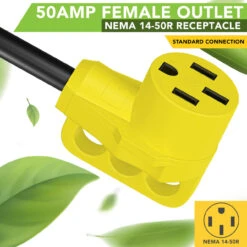 30 Amp Male To 50 Amp Female 12" Dogbone Adapter RV Camper Electrical Converter Cord Cable -Auto Parts Shop leisure cords 30 amp male to 50 amp female 12 dogbone adapter rv camper electrical converter cord cable 49555.1672364467