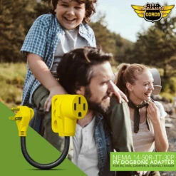 30 Amp Male To 50 Amp Female 12" Dogbone Adapter RV Camper Electrical Converter Cord Cable -Auto Parts Shop leisure cords 30 amp male to 50 amp female 12 dogbone adapter rv camper electrical converter cord cable 54958.1672364474