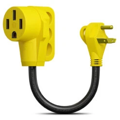 30 Amp Male To 50 Amp Female 12" Dogbone Adapter RV Camper Electrical Converter Cord Cable