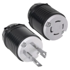 30 AMP Replacement 4-Prong Locking Female And Male Power Cord Ends NEMA L14-30