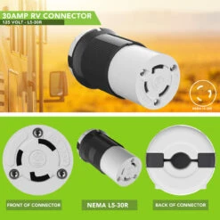 30 AMP RV Power Cord Locking Shore Connector Replacement End Marine Twist Lock -Auto Parts Shop leisure cords 30 amp rv power cord locking shore connector replacement end marine twist lock 42978.1655412039