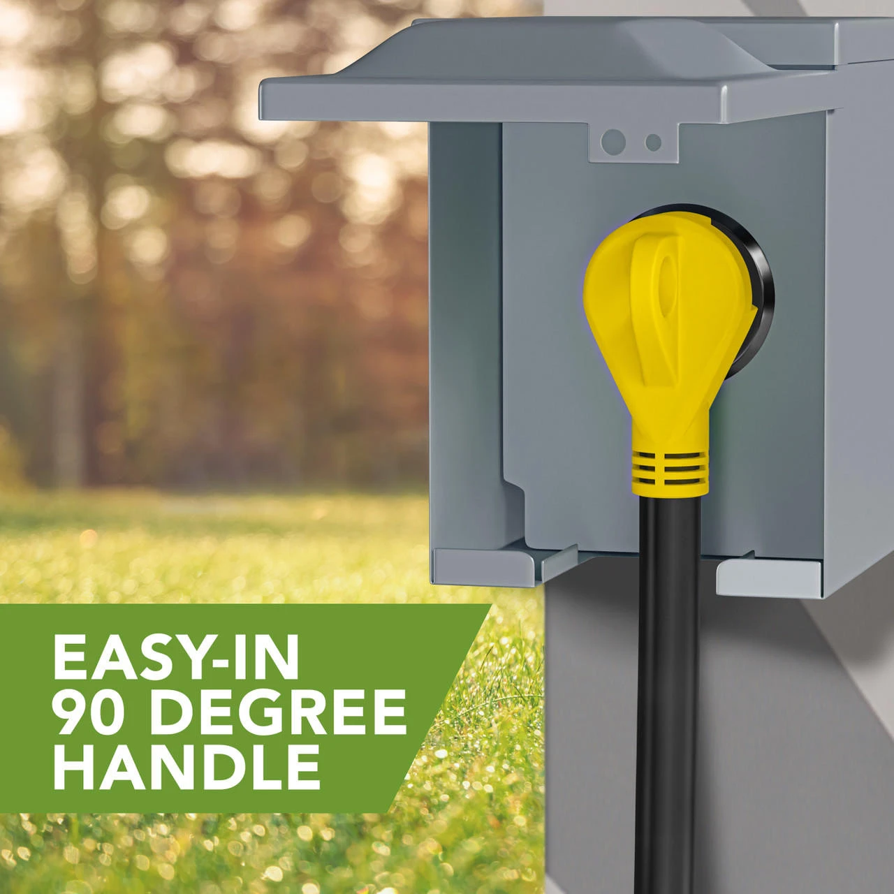 30 Amp RV Power Extension Cord With LED Power Indictor - 30 Amp Male To 30 Amp Female Standard Plug 10 Foot 8 30 Amp RV Power Extension Cord With LED Power Indictor - 30 Amp Male To 30 Amp Female Standard Plug 10 Foot - Image 8