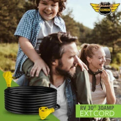 30 Amp RV Power Extension Cord With LED Power Indictor - 30 Amp Male To 30 Amp Female Standard Plug 30 Foot -Auto Parts Shop leisure cords 30 amp rv power extension cord with led power indictor 30 amp male to 30 amp female standard plug 30 foot 87619.1682743940