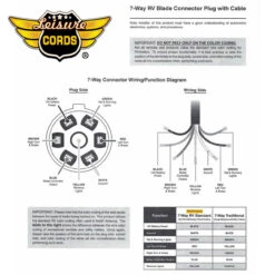 7 Way Inline Extension Cord With Weatherproof Double Prongs Connector (4 Feet) 6 7 Way Inline Extension Cord With Weatherproof Double Prongs Connector (4 Feet) -Auto Parts Shop leisure cords 7 way inline extension cord with weatherproof double prongs connector 4 feet 59495.1642098579