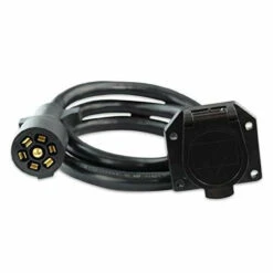 7 Way Inline Extension Cord With Weatherproof Double Prongs Connector (6 Feet)