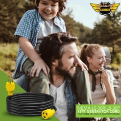 Gen RV 30 Amp Generator Cord, 3-Prong 10 Gauge Heavy Duty L5-30 Male Generator Power Cord Up To 3750W -Auto Parts Shop leisure cords gen rv 30 amp generator cord 3 prong 10 gauge heavy duty l5 30 male generator power cord up to 3750w 31767.1685771415