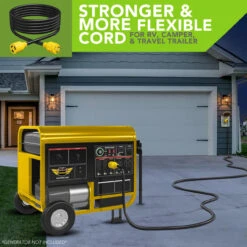 Gen RV 30 Amp Generator Cord, 3-Prong 10 Gauge Heavy Duty L5-30 Male Generator Power Cord Up To 3750W -Auto Parts Shop leisure cords gen rv 30 amp generator cord 3 prong 10 gauge heavy duty l5 30 male generator power cord up to 3750w 66893.1685771404