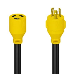 Gen RV 30 Amp Generator Cord, 3-Prong 10 Gauge Heavy Duty L5-30 Male Generator Power Cord Up To 3750W -Auto Parts Shop leisure cords gen rv 30 amp generator cord 3 prong 10 gauge heavy duty l5 30 male generator power cord up to 3750w 93518.1685771515