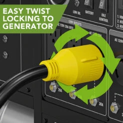 Gen RV 30 Amp Generator Cord, 4-Prong 10 Gauge Heavy Duty L14-30 Generator Power Cord Up To 7,500W -Auto Parts Shop leisure cords gen rv 30 amp generator cord 4 prong 10 gauge heavy duty l14 30 generator power cord up to 7500w 34836.1685771412