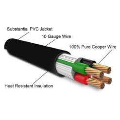 Gen RV 30 Amp To 15 Amp Tri-Outlet 4-Prong Generator Power Cord, 10 Gauge Heavy Duty L14-30 To 3X 5-15R 125/250V 7500W -Auto Parts Shop leisure cords gen rv 30 amp to 15 amp tri outlet 4 prong generator power cord 10 gauge heavy duty l14 30 to 3x 5 15r 125250v 7500w 76883.1642094154