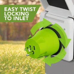 Locking Power Cord Adapter 15A Male To 50Amp Female Twist Power Cord Male To Female Camper Generator Cable Adapter Electrical Converter Plug -Auto Parts Shop leisure cords locking power cord adapter 15a male to 50amp female twist power cord male to female camper generator cable adapter electrical converter plug 09936.1689663964