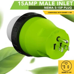 Locking Power Cord Adapter 15A Male To 50Amp Female Twist Power Cord Male To Female Camper Generator Cable Adapter Electrical Converter Plug -Auto Parts Shop leisure cords locking power cord adapter 15a male to 50amp female twist power cord male to female camper generator cable adapter electrical converter plug 86857.1689663956