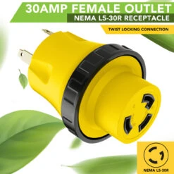 Locking Power Cord Adapter 30A Male To 30Amp Female Twist Power Cord Male To Female Camper Generator Cable Adapter Electrical Converter Plug -Auto Parts Shop leisure cords locking power cord adapter 30a male to 30amp female twist power cord male to female camper generator cable adapter electrical converter plug 57353.1691566806