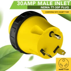 Locking Power Cord Adapter 30A Male To 30Amp Female Twist Power Cord Male To Female Camper Generator Cable Adapter Electrical Converter Plug -Auto Parts Shop leisure cords locking power cord adapter 30a male to 30amp female twist power cord male to female camper generator cable adapter electrical converter plug 84717.1691566804