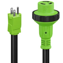 Power Cord Plug Adapter 15 Amp Male To 30 Amp Twist To Lock Female 12" RV Electrical Converter Cord Cable With LED Indicator Light -Auto Parts Shop leisure cords power cord plug adapter 15 amp male to 30 amp twist to lock female 12 rv electrical converter cord cable with led indicator light 94203.1677813518