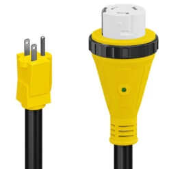 Power Cord Plug Adapter 15 Amp Male To 50 Amp Twist To Lock Female 12" RV Electrical Converter Cord Cable With LED Indicator Light 20 Power Cord Plug Adapter 15 Amp Male To 50 Amp Twist To Lock Female 12" RV Electrical Converter Cord Cable With LED Indicator Light -Auto Parts Shop leisure cords power cord plug adapter 15 amp male to 50 amp twist to lock female 12 rv electrical converter cord cable with led indicator light 22693.1683695298