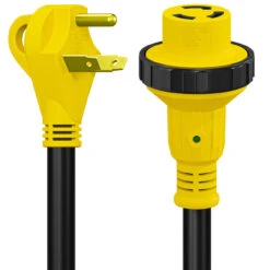 Power Cord Plug Adapter 30 Amp Male To 30 Amp Twist To Lock Female 12" RV Electrical Converter Cord Cable With LED Indicator Light -Auto Parts Shop leisure cords power cord plug adapter 30 amp male to 30 amp twist to lock female 12 rv electrical converter cord cable with led indicator light 28197.1683781798