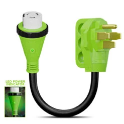 Power Cord Plug Adapter 50 Amp Male To 50 Amp Twist To Lock Female 12" RV Electrical Converter Cord Cable With LED Indicator Light 18 Power Cord Plug Adapter 50 Amp Male To 50 Amp Twist To Lock Female 12" RV Electrical Converter Cord Cable With LED Indicator Light -Auto Parts Shop leisure cords power cord plug adapter 50 amp male to 50 amp twist to lock female 12 rv electrical converter cord cable with led indicator light 06329.1694507821