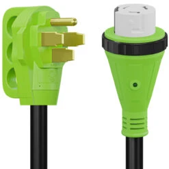 Power Cord Plug Adapter 50 Amp Male To 50 Amp Twist To Lock Female 12" RV Electrical Converter Cord Cable With LED Indicator Light 20 Power Cord Plug Adapter 50 Amp Male To 50 Amp Twist To Lock Female 12" RV Electrical Converter Cord Cable With LED Indicator Light -Auto Parts Shop leisure cords power cord plug adapter 50 amp male to 50 amp twist to lock female 12 rv electrical converter cord cable with led indicator light 99287.1694507820