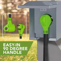 RV Y Adapter Cord 30 Amp Male Plug To Two 30 Amp Female 24" With Handle -Auto Parts Shop leisure cords rv y adapter cord 30 amp male plug to two 30 amp female 24 with handle 76254.1678119153