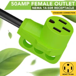 RV Y Adapter Cord 50 Amp Female Plug To Two 30 Amp Male 24" With Handle -Auto Parts Shop leisure cords rv y adapter cord 50 amp female plug to two 30 amp male 24 with handle 38706.1681878846