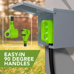 RV Y Adapter Cord 50 Amp Female Plug To Two 30 Amp Male 24" With Handle -Auto Parts Shop leisure cords rv y adapter cord 50 amp female plug to two 30 amp male 24 with handle 91431.1681878840