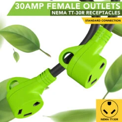 RV Y Adapter Cord 50 Amp Male Plug To Two 30 Amp Female 24" With Handle 12 RV Y Adapter Cord 50 Amp Male Plug To Two 30 Amp Female 24" With Handle -Auto Parts Shop leisure cords rv y adapter cord 50 amp male plug to two 30 amp female 24 with handle 63308.1674613131